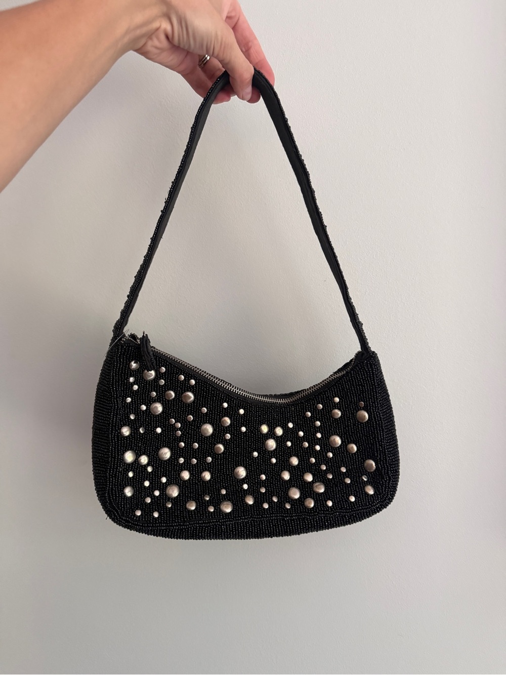 by Anthropologie Asymmetric Beaded Shoulder Bag - Picture 5 of 7